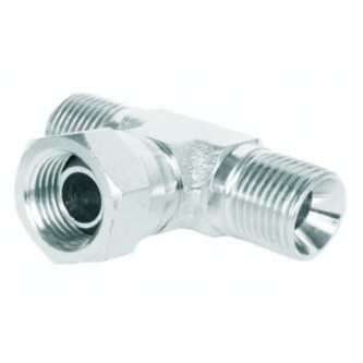 Adjustable symmetrical tee M16x1.5 10L
